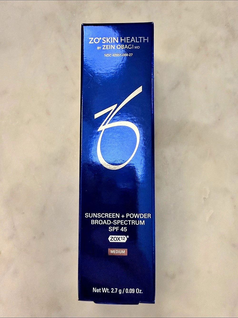 ZO Skin Health ZOX20 Sunscreen + Powder SPF 45 Blue